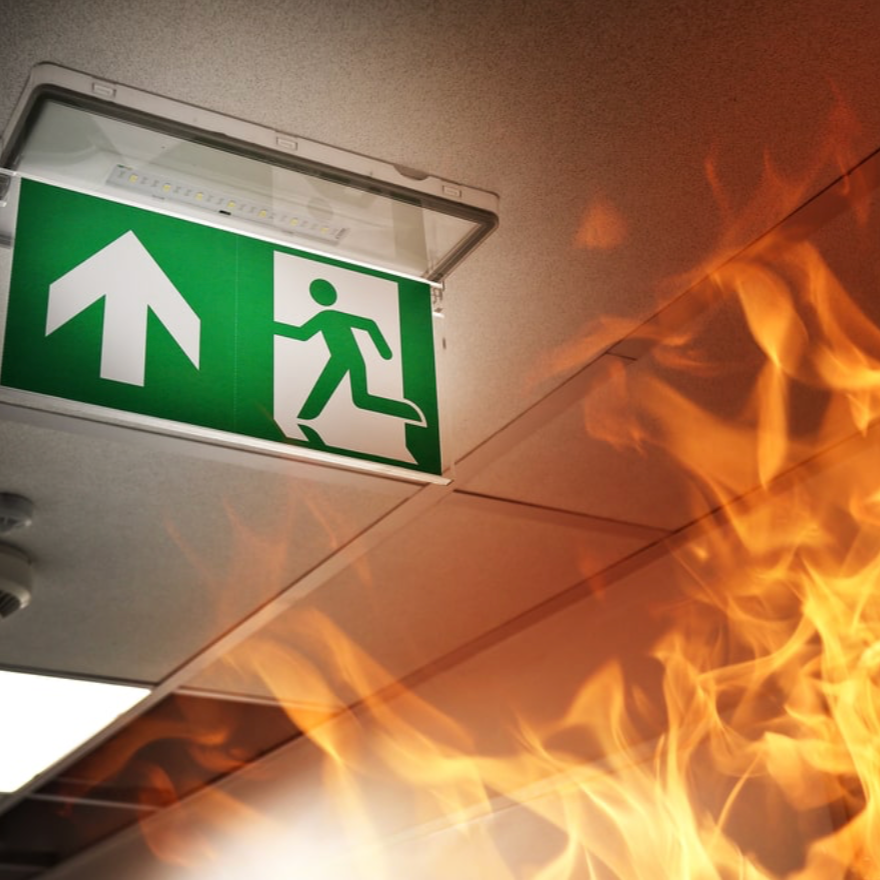 Emergency exit – workplace fire evacuation