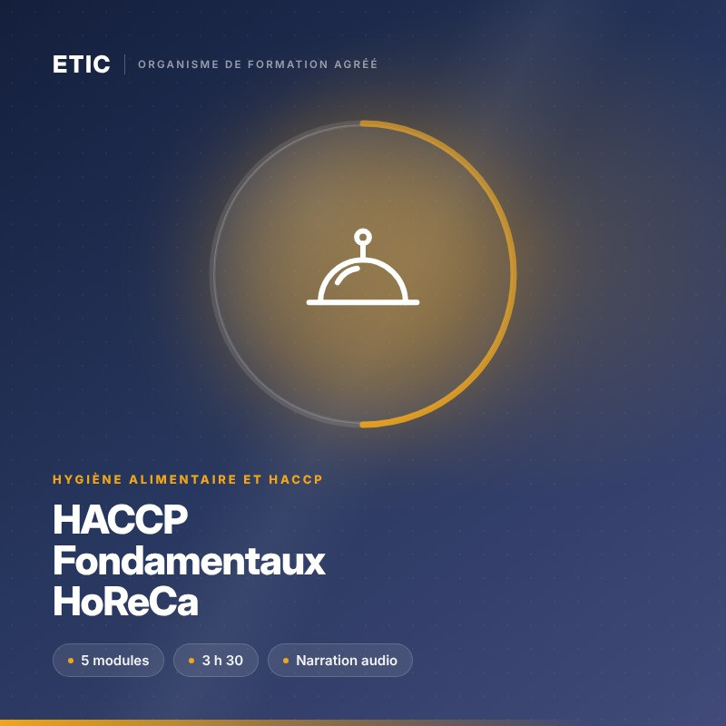 HACCP Fondamentaux HoReCa - Hygiène alimentaire et allergènes
